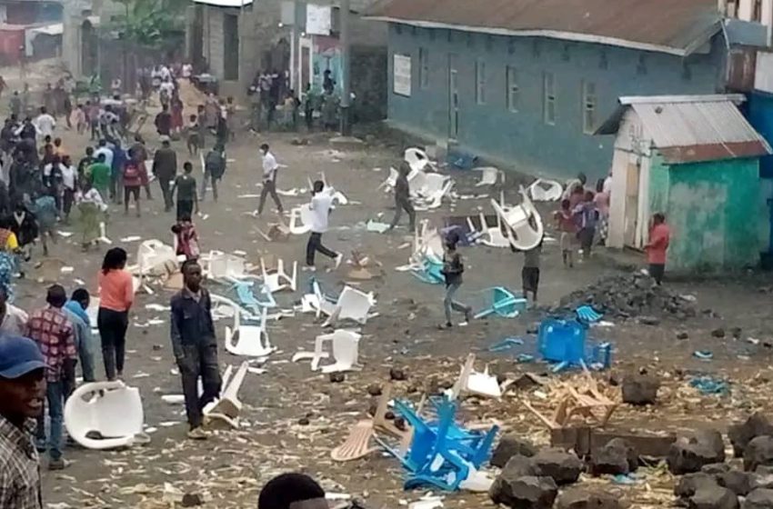  Première journée des vives tensions à Goma : les manifestants exigent le départ de la force régionale